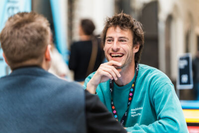 Founder of a startup smiling - good mental health